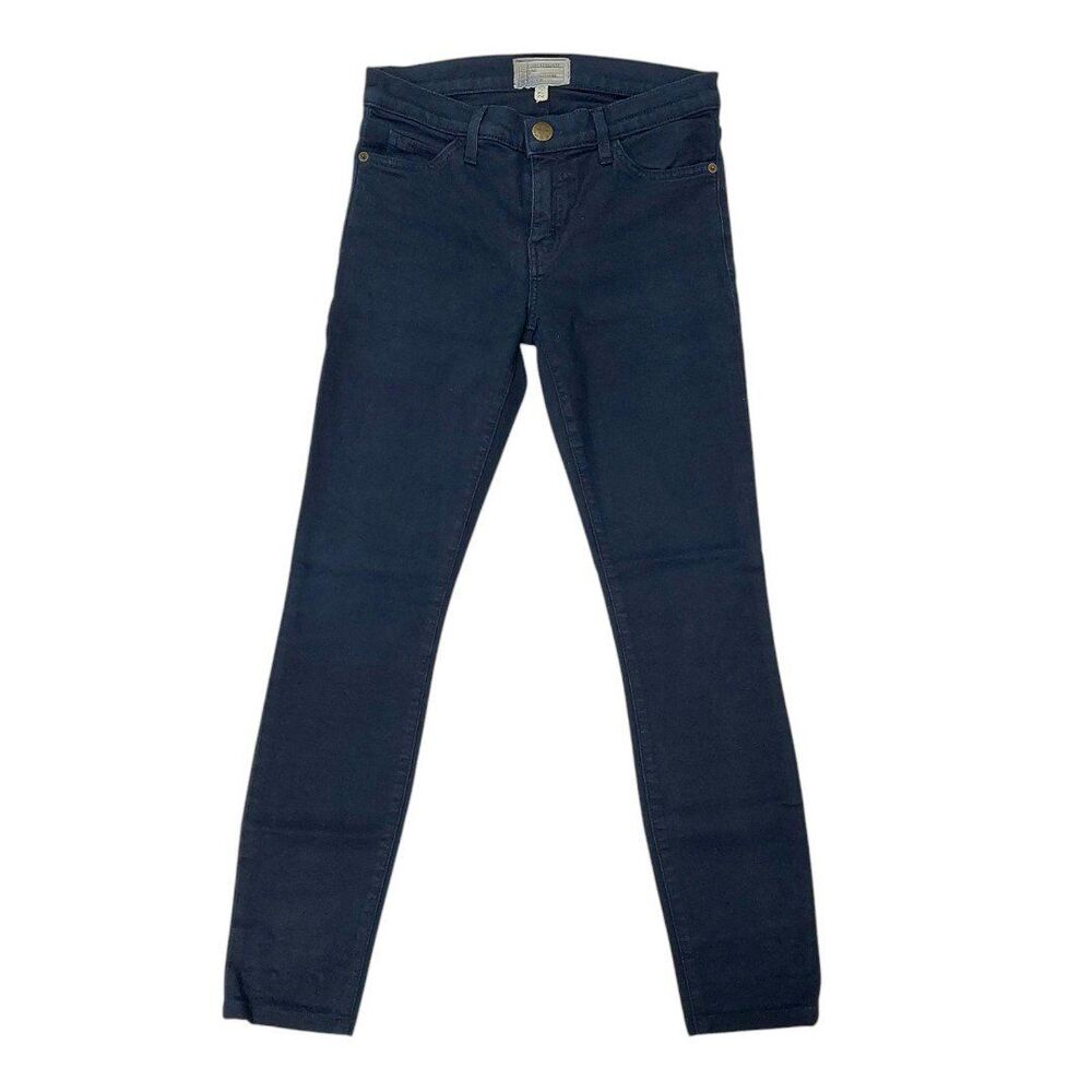 Current Elliott The Ankle Skinny Jeans Womens 27x27 Navy Stretch Mid Rise Denim